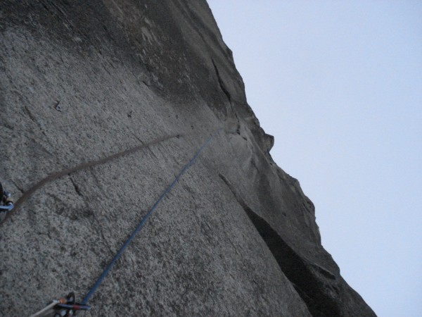 End of day 1- looking up pitch 4. Andy fixed this pitch and then we se...