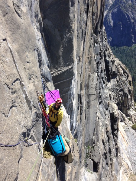 Joe at Belay 7. He was kind enough to let us play through.