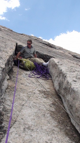 Top of last pitch on Snake Dike