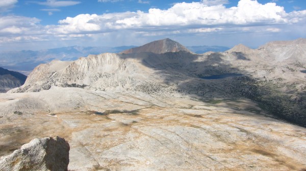 Summit shot showing the x-country travel you take to get to pine creek...