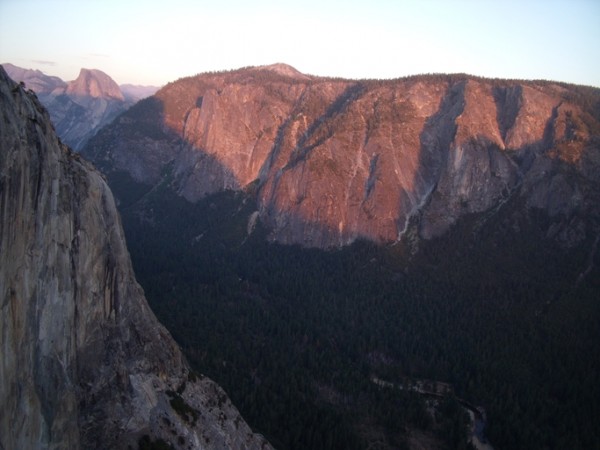 Alpenglow on Half Dome and the Sentinel