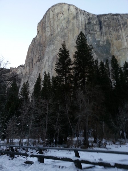 El Cap at 7:30AM on 12/14