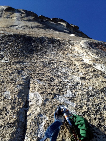 Looking up at Pitch 10 from Pitch 9 anchors, Tribal Rite