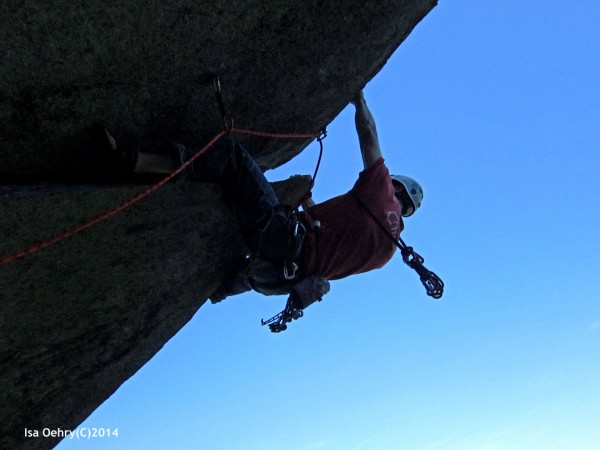 2nd ascent of P2 of the cleaver