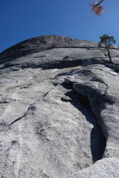 This French climber went straight to the left side of the overhand on ...