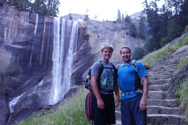 Vernal Fall had a decent flow of water