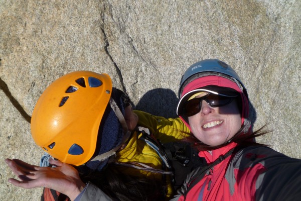 The only female rock climbing team in da mountains, yo