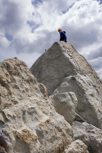 Carl on the summit block