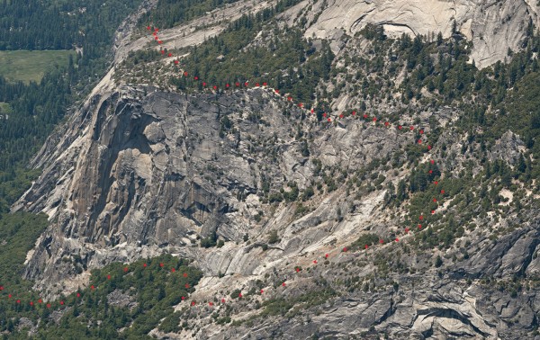 North Dome Gully descent