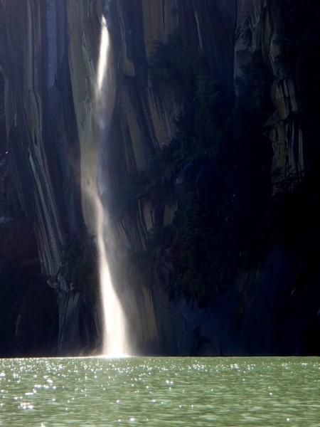 Waterfall on Lago Bayo.