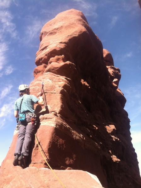 Steve on the 30 foot pitch 2.