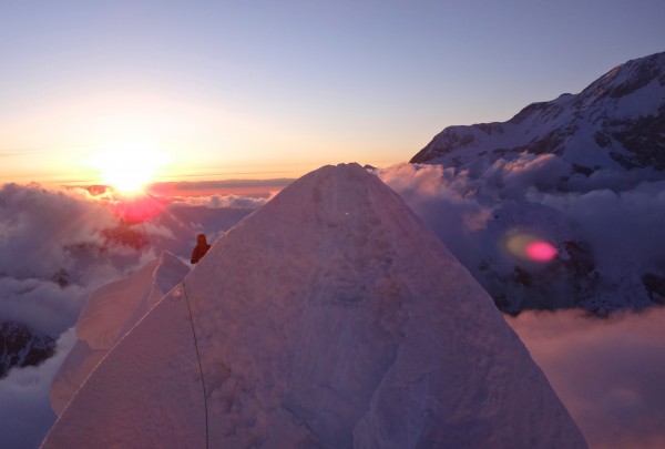 The upper Northeast ridge of hunter