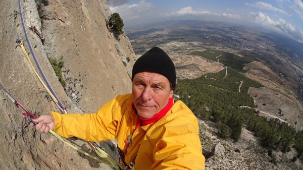 2015: climbing route apafa on sector solana on mahimon &#40;velez-rubi...