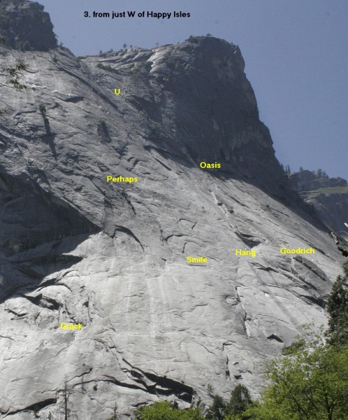 Glacier Point Apron - Left Side, from just West of Happy Isles