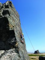 Goat Rock - Sunset Face 5.9 - Bay Area, California USA. Click to Enlarge