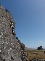 Goat Rock - Sunset Slab 5.6 - Bay Area, California USA. Click to Enlarge