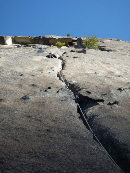 Mark leads Pitch 2 as the sun hits the wall &#40;around 9am&#41;. The ...