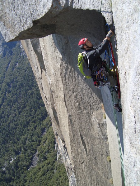 Me coming out the right side of The Great Roof.