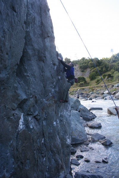 Richard Newton on Green Slab - Swallow Rock