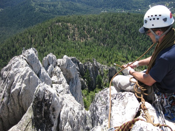 Justin atop Six Toe Rock