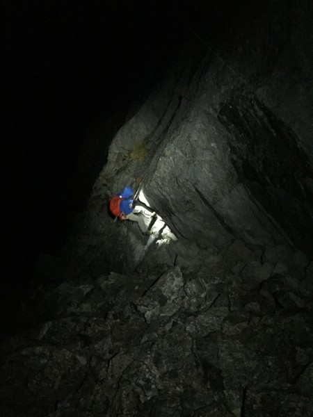 Rapping in the rain, at night, in the mountains.  God we hate rapping.