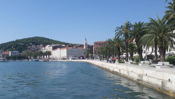 The city of Split where you catch the ferry to Hvar.
