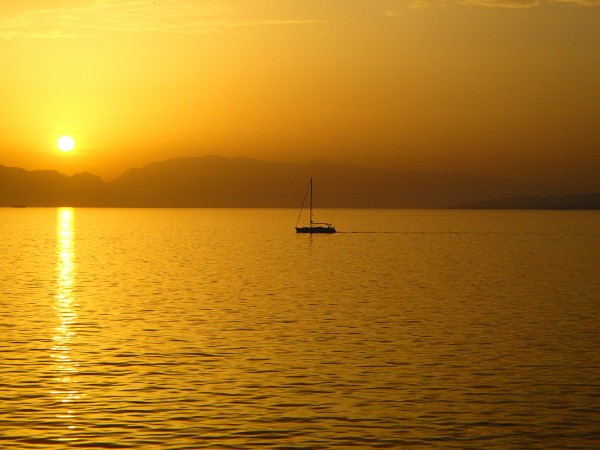 Sunrise on the Adriatic.