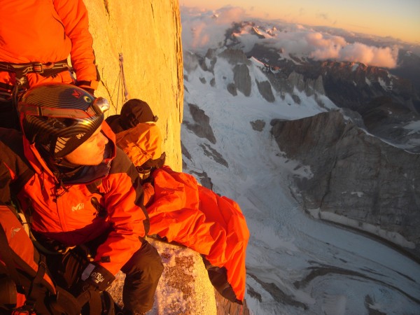 Bivouac! French for being slow. Sleepless night on the head wall of Ce...