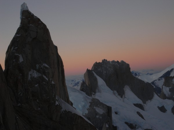 Evening view of Cerro Standhart.