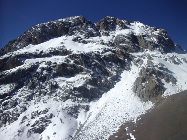 the north face of Asura Peak