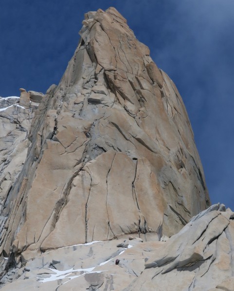 Spot the Leader on the North Ridge of Guillaumet! &#40;by Liz Sloss&#41;