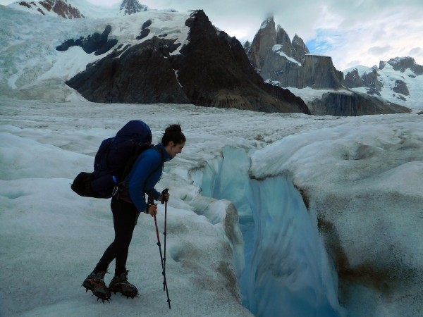 Moulin in the Torre Glacier