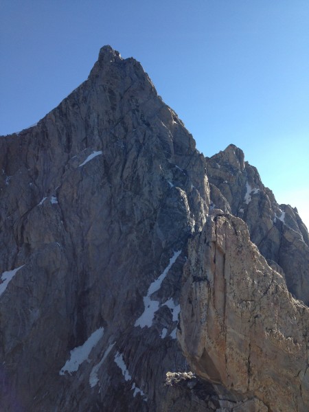 North Face of the Grand Teton as seen from the south ridge of Mt. Owen...