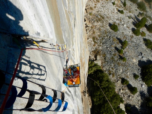 Happy to break out the portaledge for the day, and from here on out th...