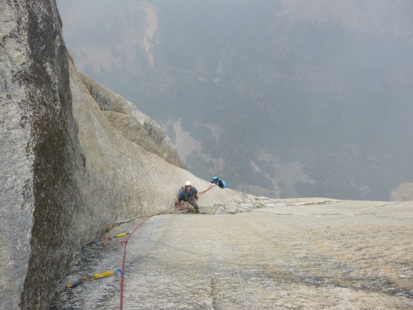 Ryan jugging the fantastic mostly 5.7-5.10a corner on the second half ...