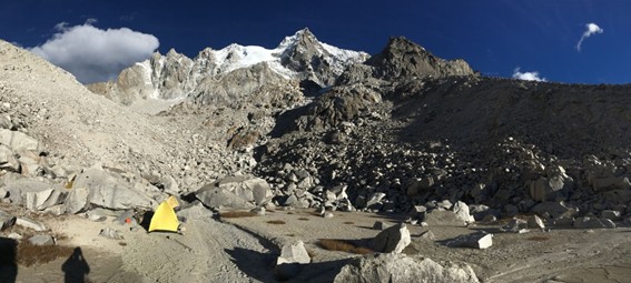 BC II below Xialongrezha at 4900m. Photo Mitch Murray. <br/>
