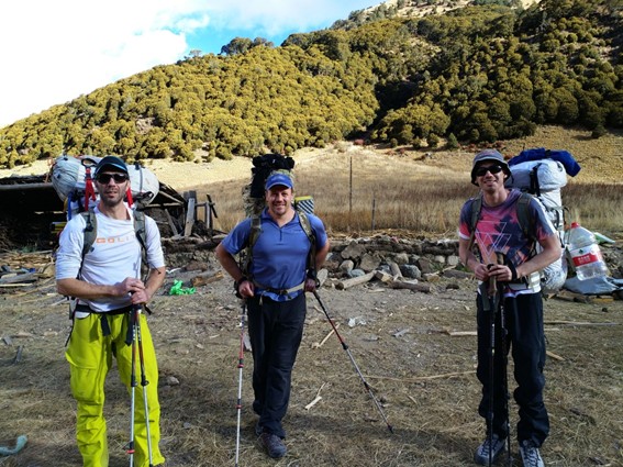 L to R: Ed Hannam, Rob Baker, Mitch Murray. All smiles before the weig...