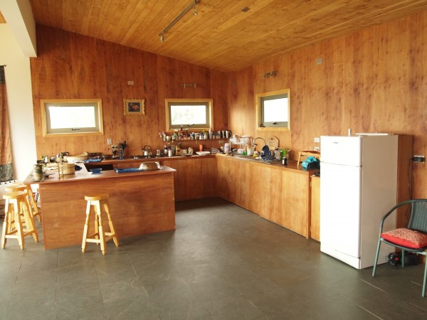 The kitchen in our Patagonian home