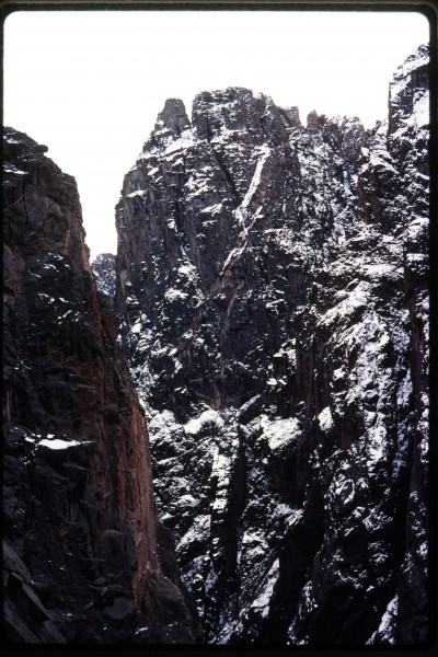 Looking up canyon from Chasm View Wall on our third morning.