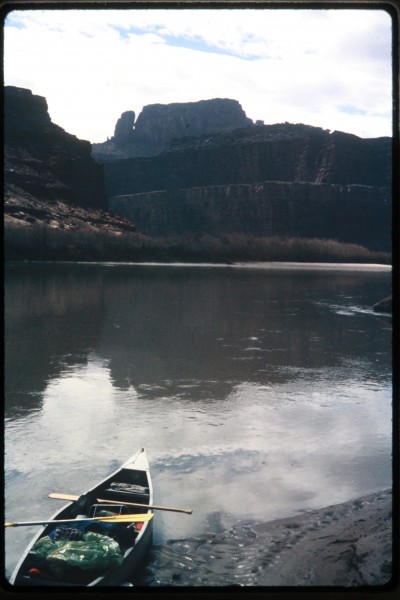 One of the many sand bars we used on our journey back up the Colorado ...