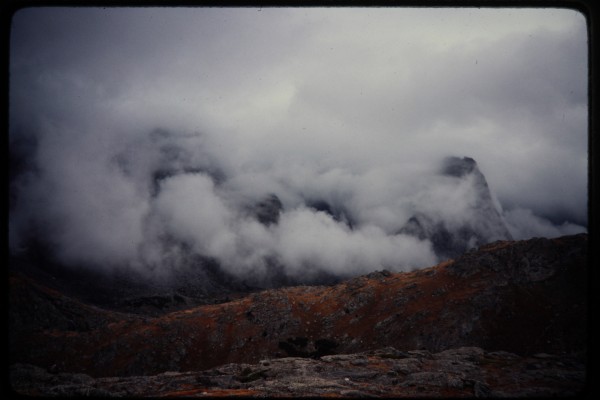 Looking down into the Cirque of the Towers from the vicinity of Jackas...