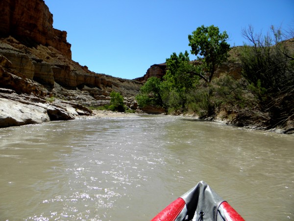 Some mellow paddling between upper and lower Chute Canyons.  Things wo...