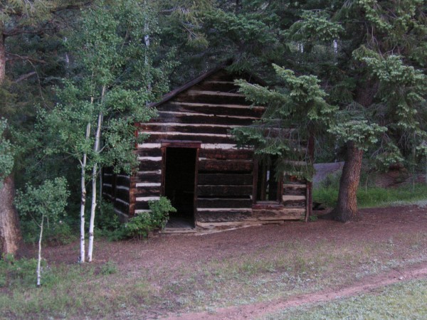 One of the buildings associated with the failed dam project.