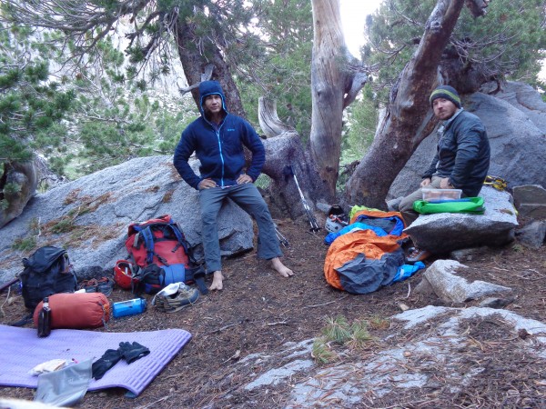 Bivy spot just above Sam Mack Meadow. Bad mosiquitos but have Whiskey.