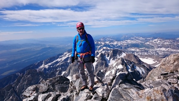 Gilroy on the summit Grand Teton.