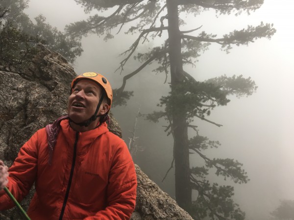 That's the look of a man satisfied after a day in the hills.