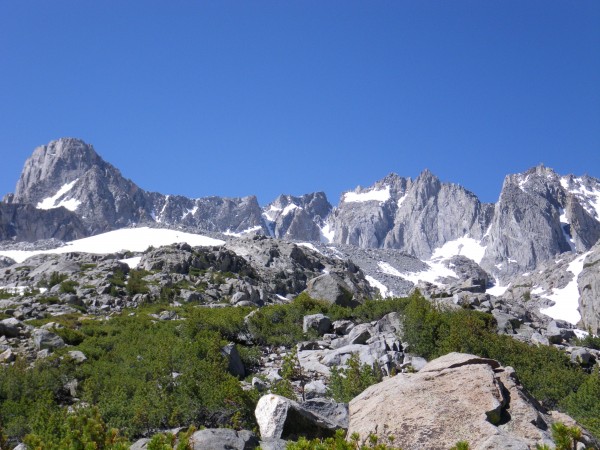 Palisades, from the moraine trail &#40;11500'&#41;