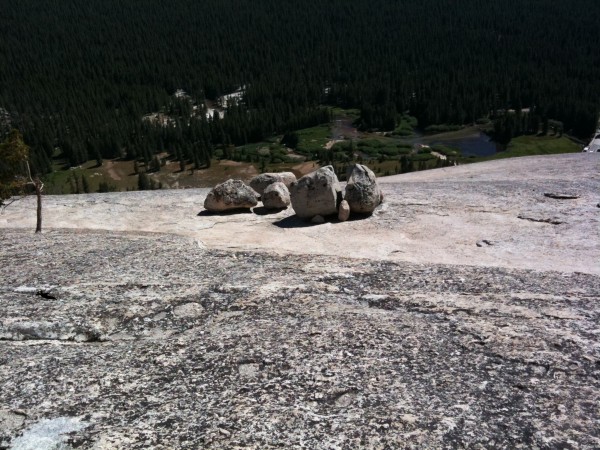 Boulders atop Lembert Dome