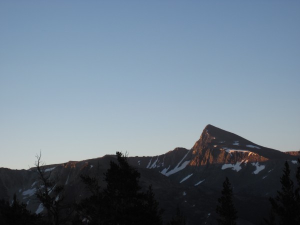 Mt. Dana and Dana Couloir as seen from road to Saddlebag Lake - 8/3/10