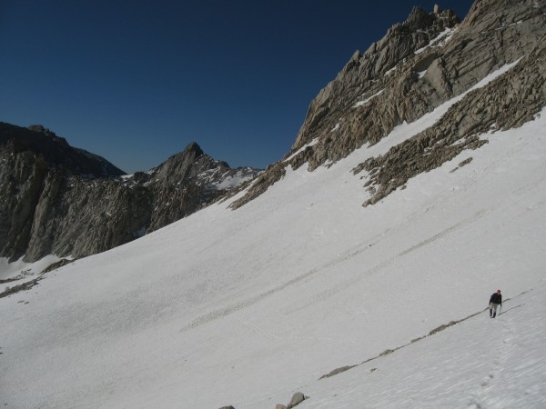 Snow fields above iceburg